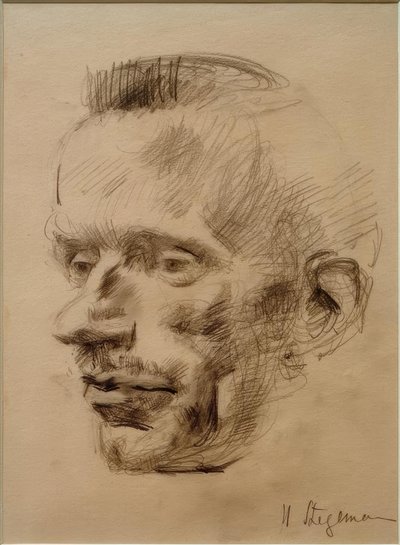 Portret Wilhelm Werner, circa 1926 door Heinrich Stegemann