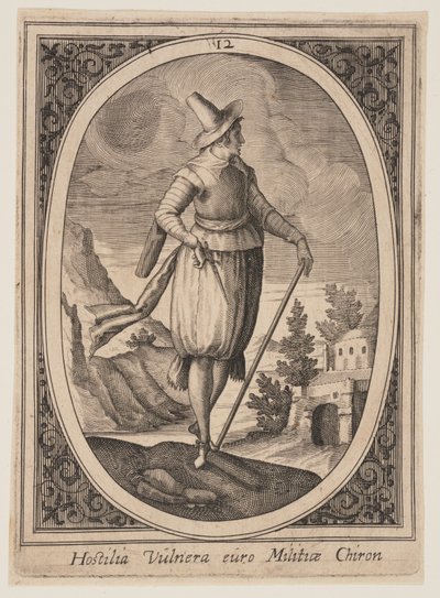 Plaat 12 uit Militaire figuren door Heinrich Ulrich