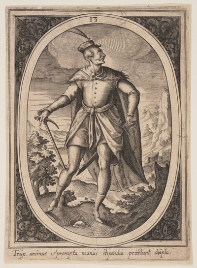 Plaat 13 uit Militaire figuren door Heinrich Ulrich