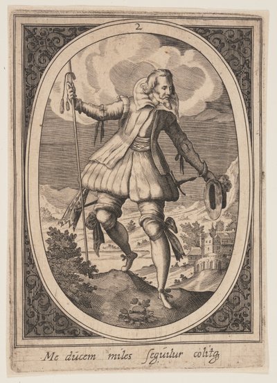 Plaat 2 uit Militaire figuren door Heinrich Ulrich