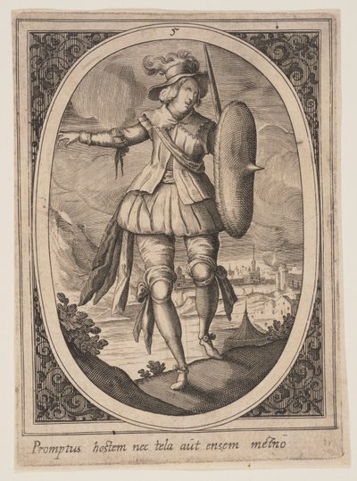 Plaat 5 uit Militaire figuren door Heinrich Ulrich