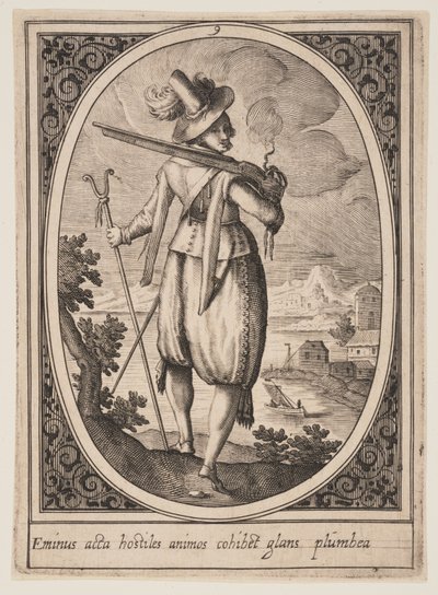 Plaat 9 uit Militaire figuren door Heinrich Ulrich