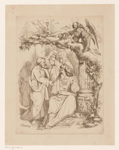 Judas Iskariot bij de hogepriesters Hebzucht Hoofdzonden en de zondeval (serie titel) door Heinrich Vianden