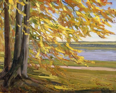 Meer van Starnberg, 1911 door Heinrich Wilhelm Truebner