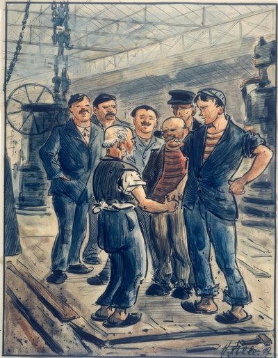 Het jubileum I door Heinrich Zille