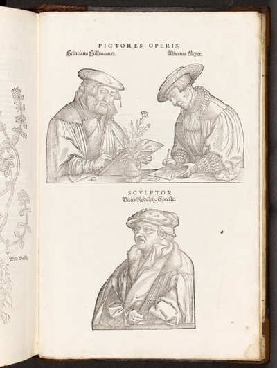 Kunstenaars en Graveur, illustratie uit De historia stirpium commentarii insignes door Leonhart Fuchs, 1542 door Heinrich and Meyer, Albert Fullmaurer