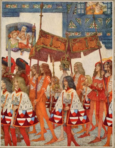 De Nieuwe Kleren van de Keizer uit Verhalen van Hans Christian Andersen, uitgegeven 1911 door Heinrich and Urban Lefler
