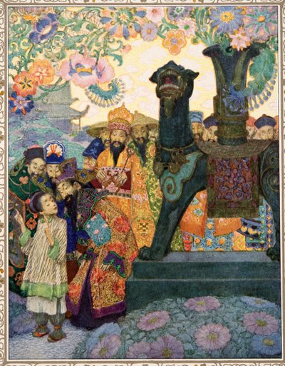 De Nachtegaal uit Verhalen van Hans Christian Andersen, uitgegeven 1911 door Heinrich and Urban Lefler