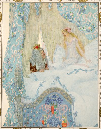 De Prinses op de Erwt uit Verhalen van Hans Christian Andersen, uitgegeven 1911 door Heinrich and Urban Lefler