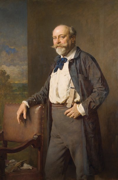 De beeldhouwer Rudolf Weyr door Heinrich von Angeli