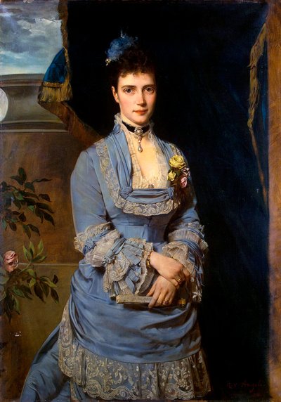 Portret van Groothertogin Maria Fjodorovna, Prinses Dagmar van Denemarken door Heinrich von Angeli