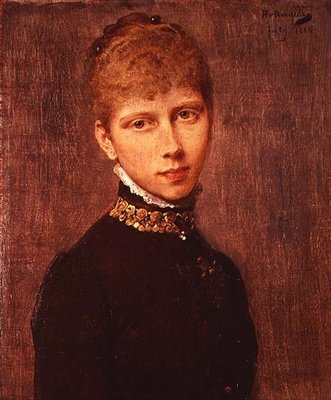 Portret van Prinses Victoria van Pruisen door Heinrich von Angeli