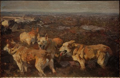 Honden door Heinrich von Zügel