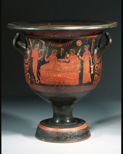 Grote Apulische roodfigurige krater, ca. 350-340 v.Chr. door Helbig Painter (attr. to)