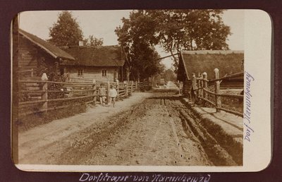 Eerste Wereldoorlog: Oekraïne in de jaren 1914-1916 tijdens de invasie van het Duitse leger. Landweg door Heldenfriedhof Dsessentniki (attr. to)