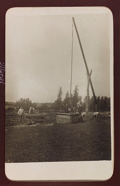 Eerste Wereldoorlog: Oekraïne in de jaren 1914-1916 tijdens de invasie van het Duitse leger. Een put door Heldenfriedhof Dsessentniki (attr. to)