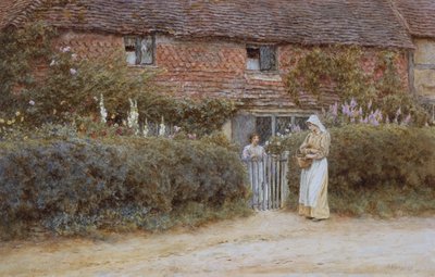 Een huisje in Haslemere door Helen Allingham