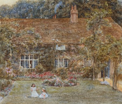 Een landhuis door Helen Allingham