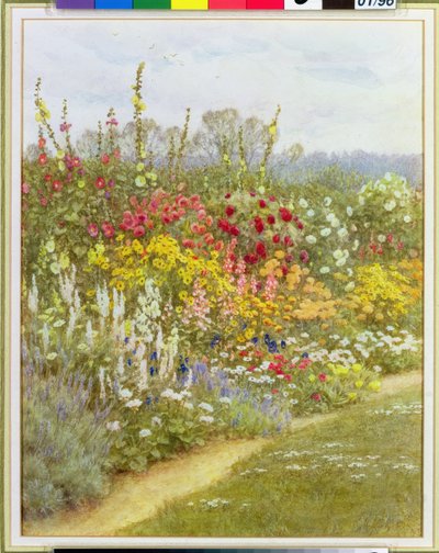 Een Kruidachtige Rand door Helen Allingham