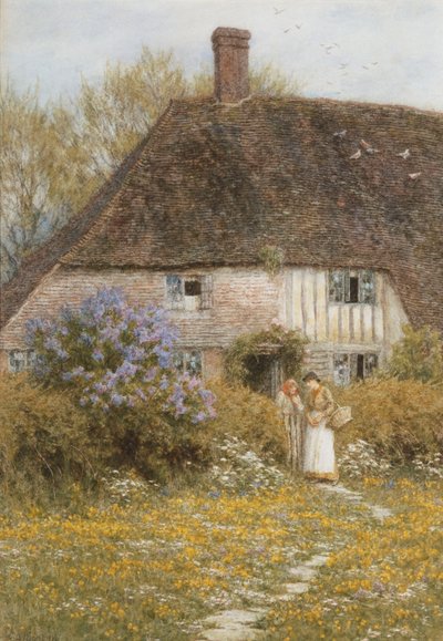 Een Kentse Cottage door Helen Allingham