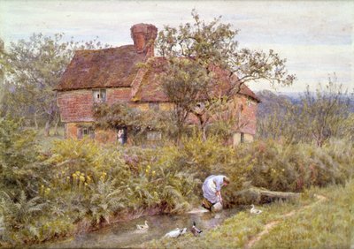 Een Oud Surrey Huisje door Helen Allingham