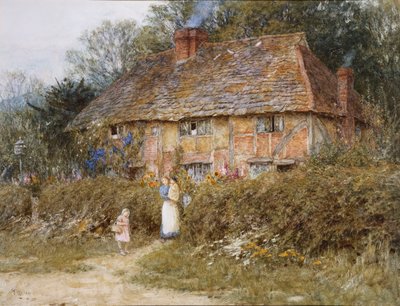 Een Oud Surrey Huisje door Helen Allingham
