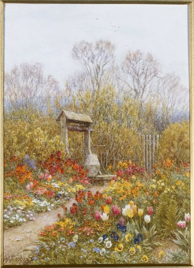 Een oude put, Brook, Surrey door Helen Allingham