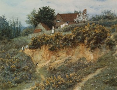 In Sandhills, Witley door Helen Allingham