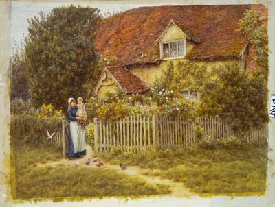 East End Farm, Moss Lane, Pinner door Helen Allingham