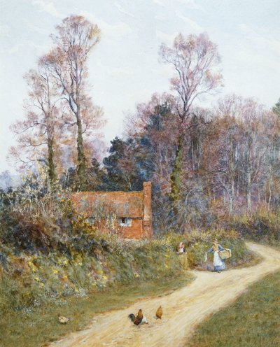 In een Witley laan door Helen Allingham