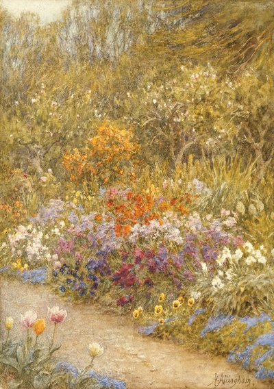 In de moestuin, Farringford door Helen Allingham