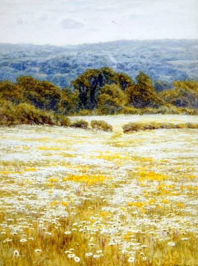 Margrieten, nabij Westerham, Kent door Helen Allingham