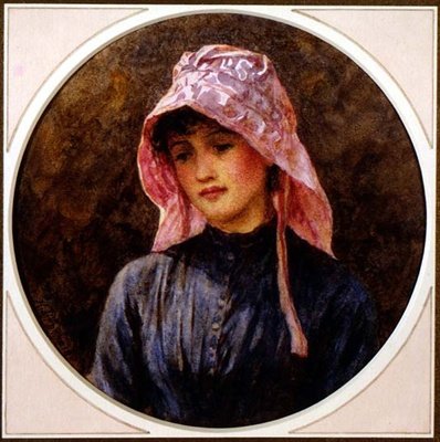 Portret van een Meisje door Helen Allingham