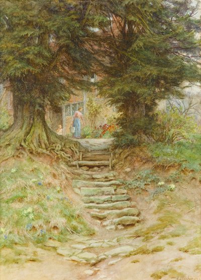 Lente in Crocken Hill, Kent door Helen Allingham