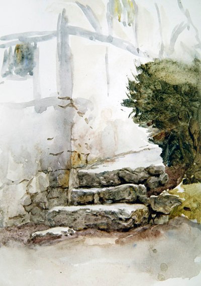 Trappen bij Bearstead, Kent door Helen Allingham