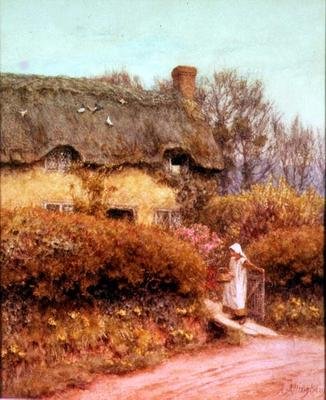 De Cottagepoort door Helen Allingham