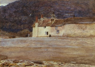 Het Laatste Huis in Lynmouth door Helen Allingham
