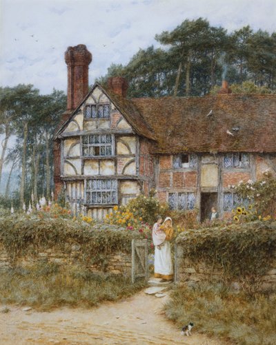 Unstead Farm, Godalming door Helen Allingham