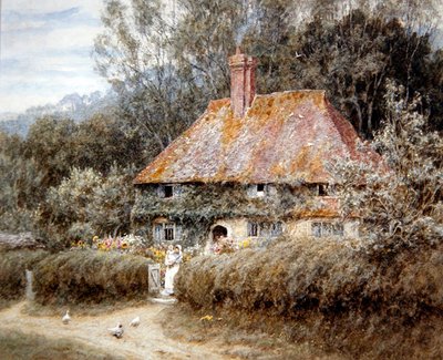 Valewood Farm, onder Blackdown, Surrey door Helen Allingham