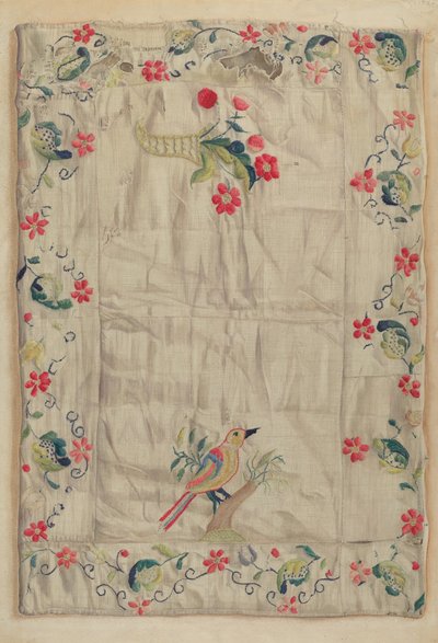 Crewel Borduurwerk, ca. 1937 door Helen E. Gilman