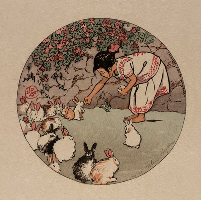 De konijntjes voeren door Helen Hyde