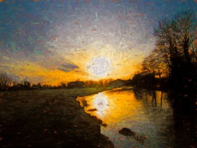 Gepolijste Rivier, 2018 door Helen White