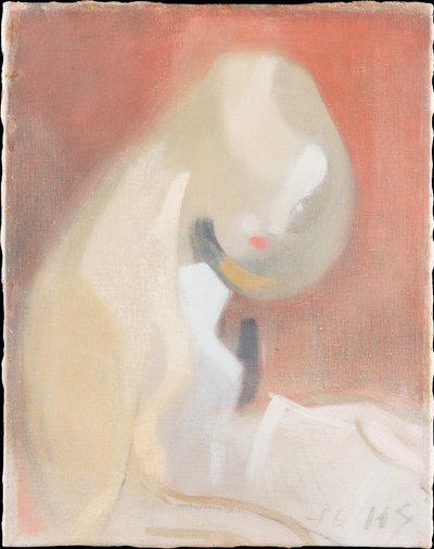 Meisje met blond haar door Helene Schjerfbeck