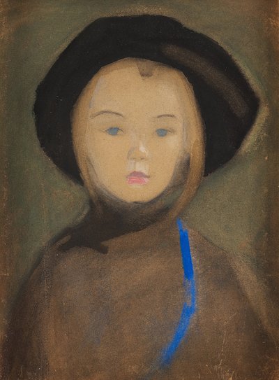 Meisje met Blauwe Lint door Helene Schjerfbeck