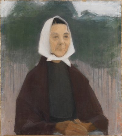Oma, 1907 door Helene Schjerfbeck