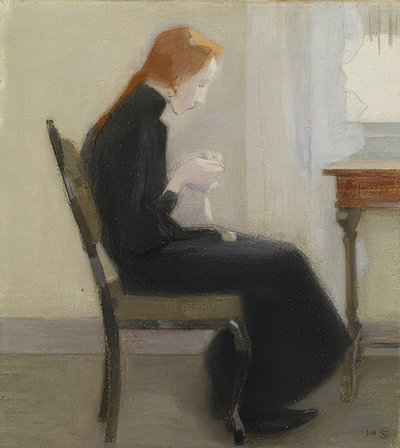 Hakkelend meisje. 1904 door Helene Schjerfbeck