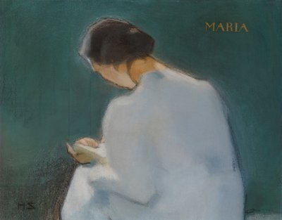 Maria, 1909 door Helene Schjerfbeck