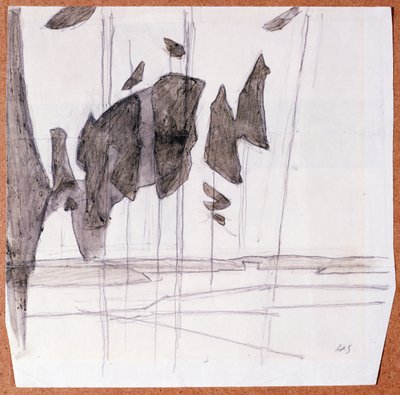 Dennenboom aan de kust door Helene Schjerfbeck