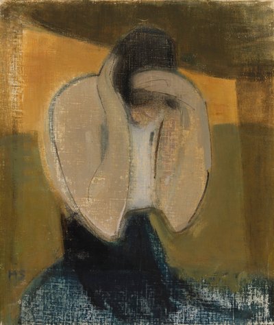 Die Zigeunerin; Die Romani-Frau door Helene Schjerfbeck