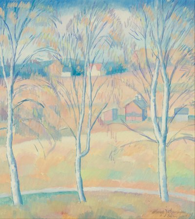 Lente Landschap Halsingland door Helge Johansson
